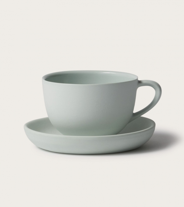 Round tea cup & saucer round