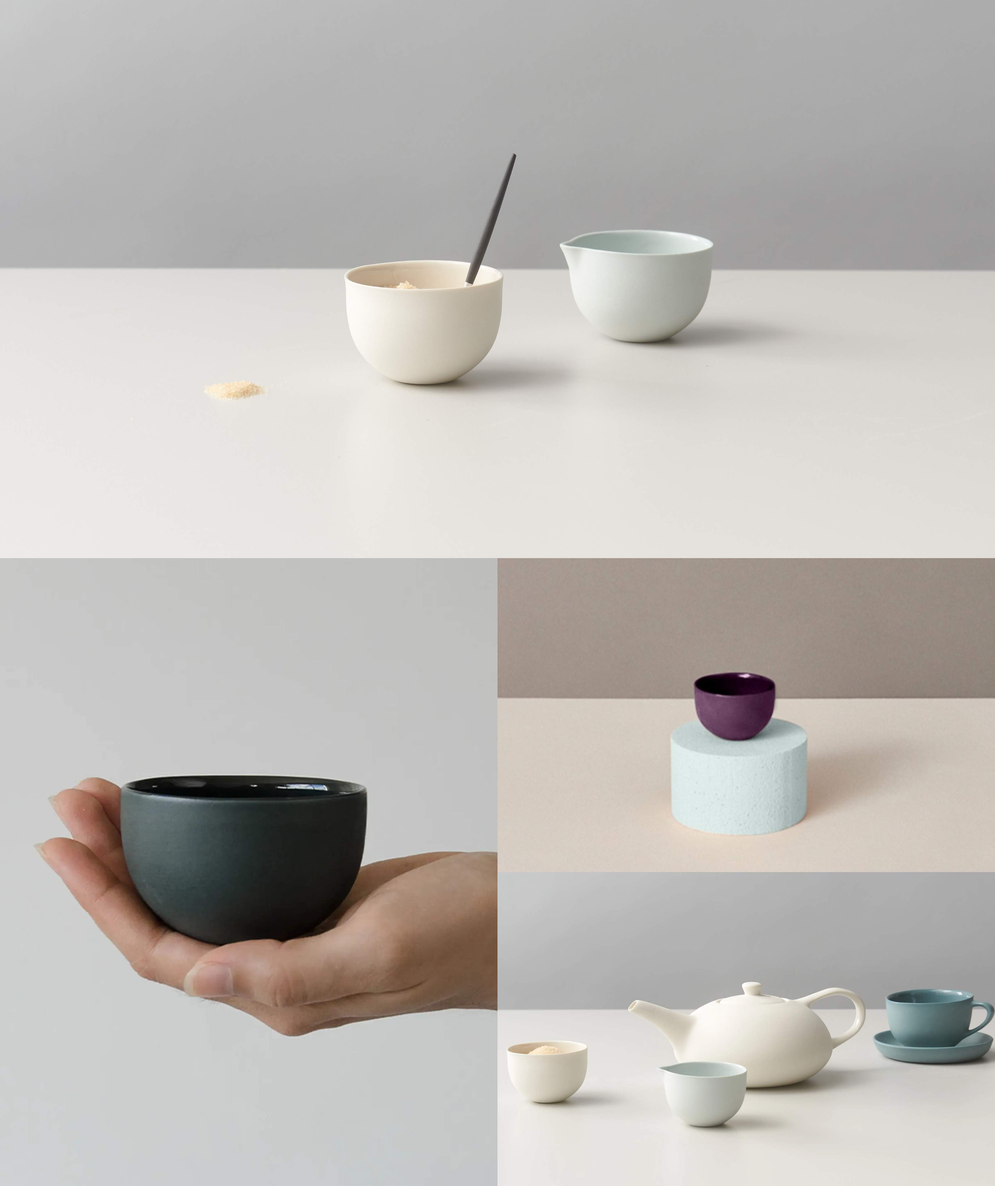 Round sugar bowl