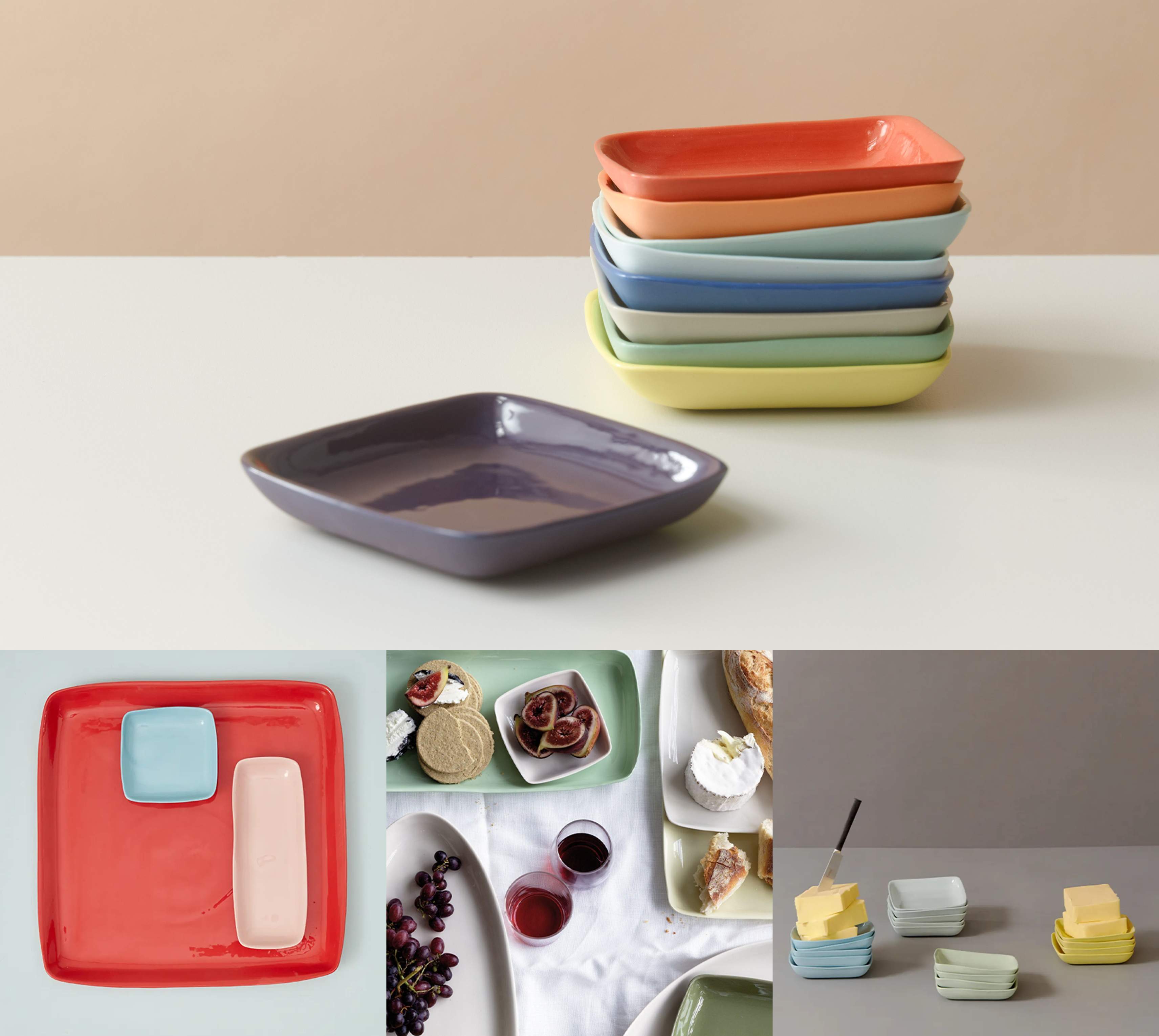 Square platter small