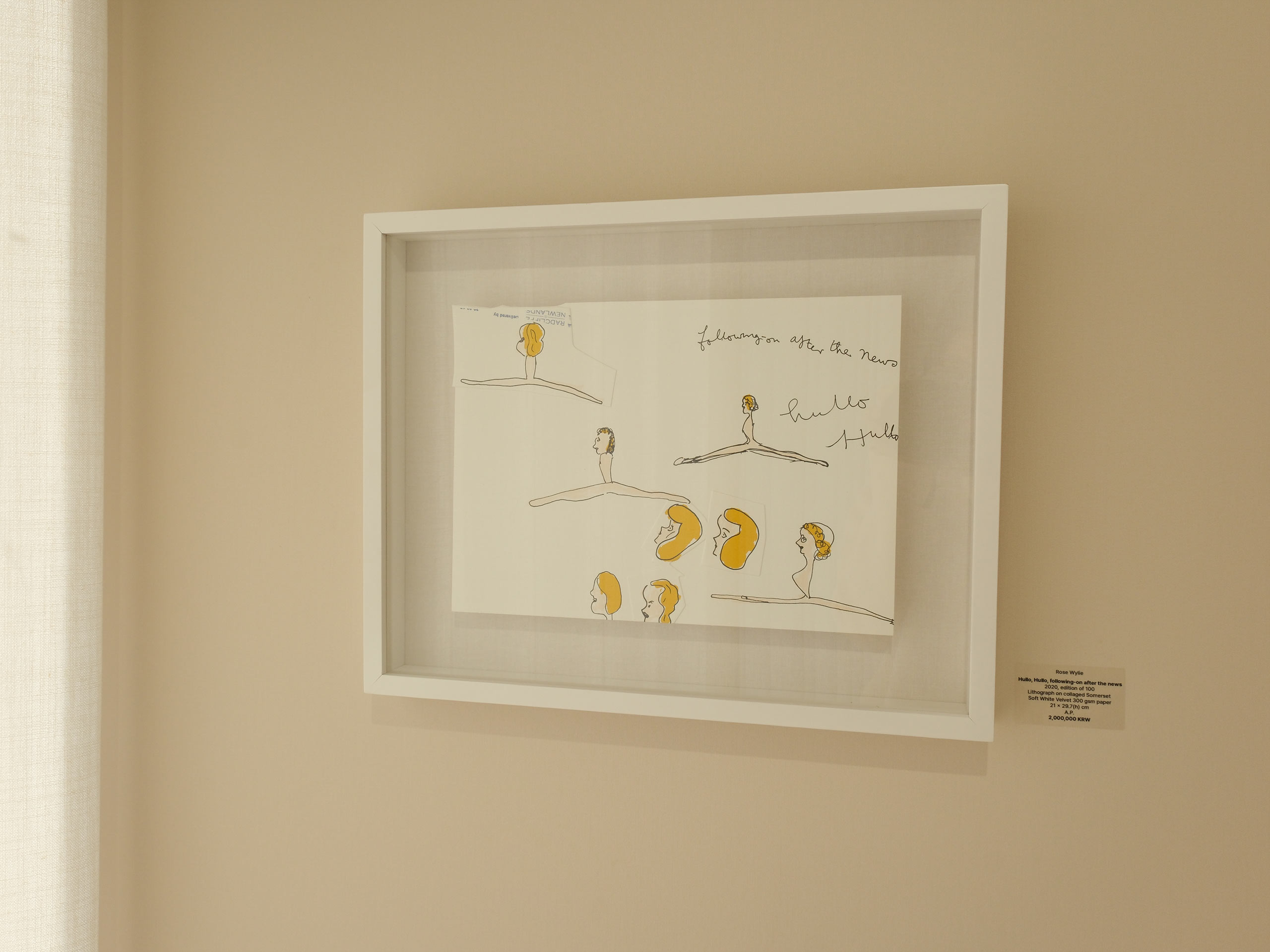 Rose Wylie Hullo, Hullo, following-on after the news 2020, edition of 100