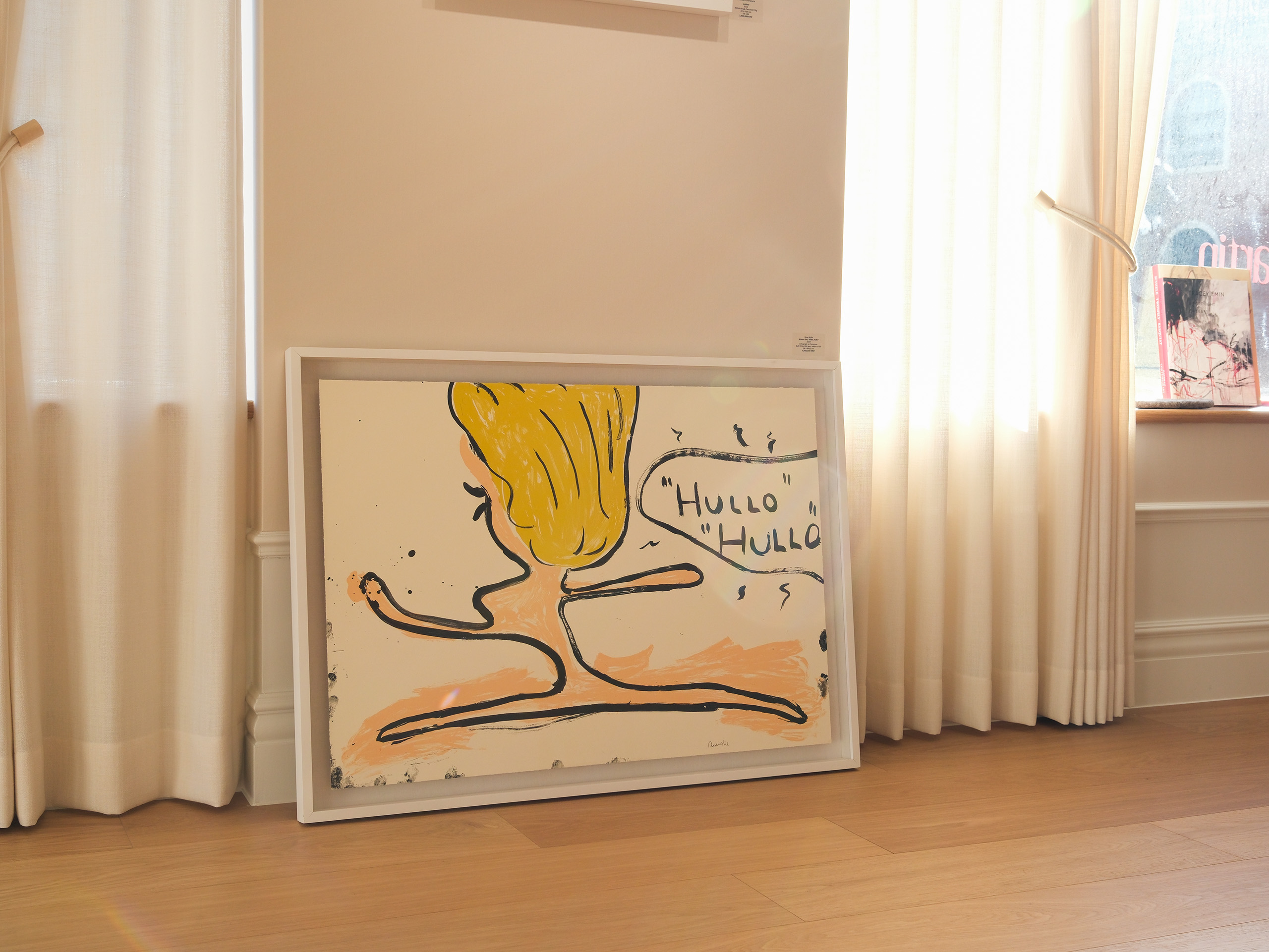Rose Wylie Scissor Girl, “Hullo, Hullo”, 2020