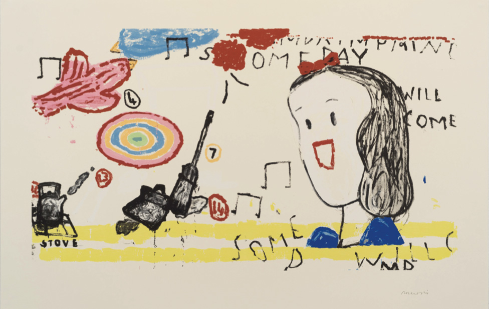 Rose Wylie Snowwhite, Someday her Prince will come, 2020