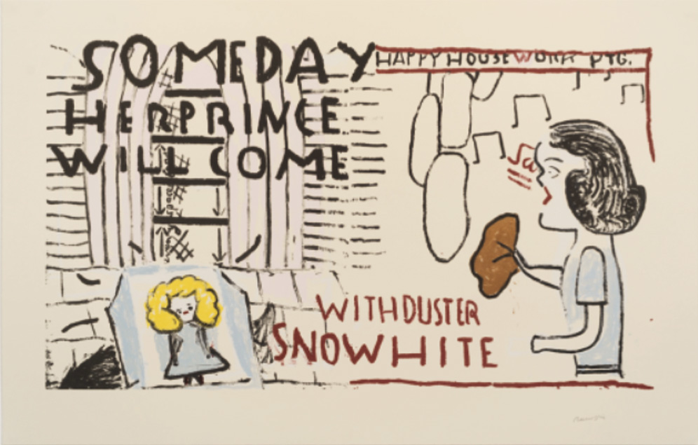 Rose Wylie Snowwhite, with Duster 2020