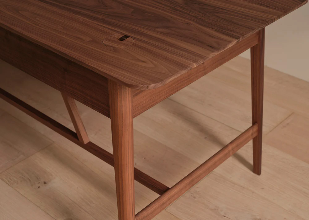 Menton solid walnut desk